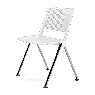 Стул F01 цвет белый BIANCO white код 912
