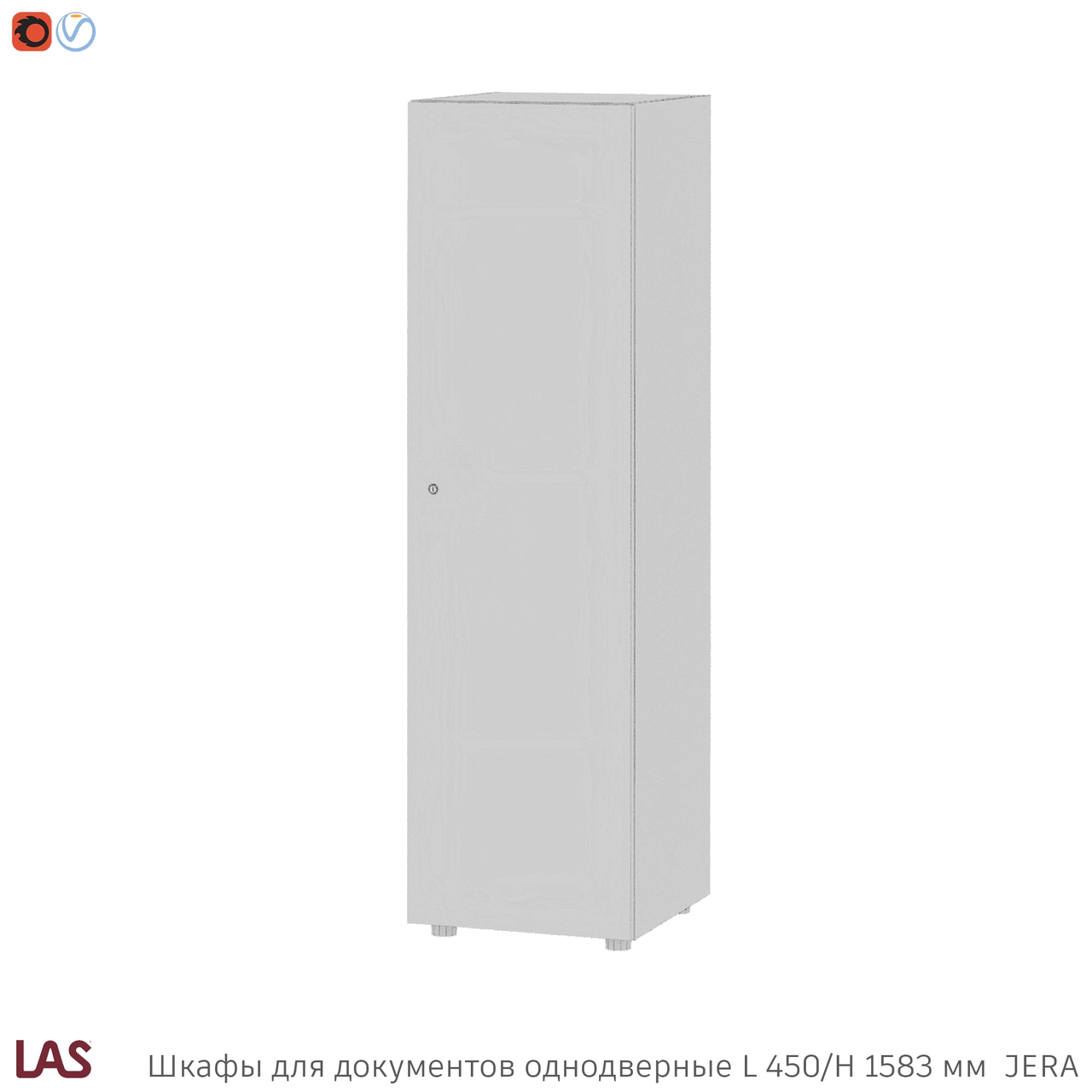 Превью G 3D-модели офисных шкафов LAS Jera 159988-159989