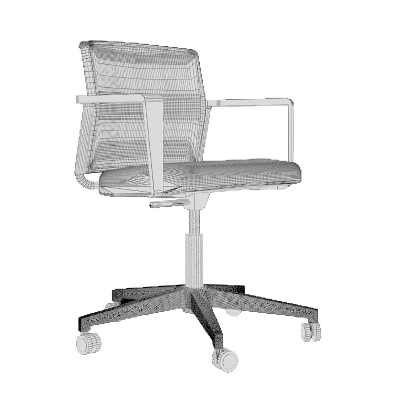 Превью 3D-модели офисного кресла LAS F03