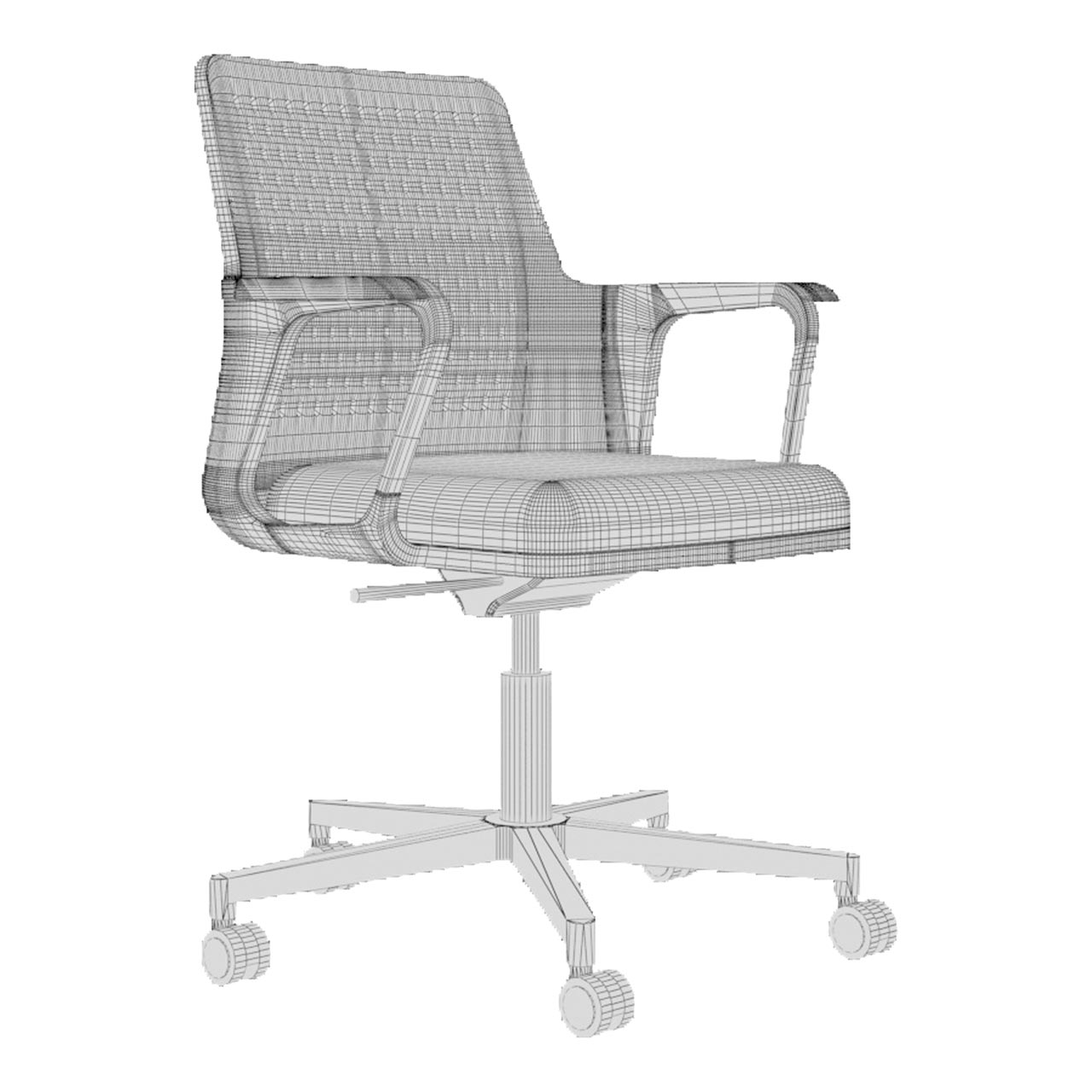 Превью 3D-модели офисного кресла LAS F04