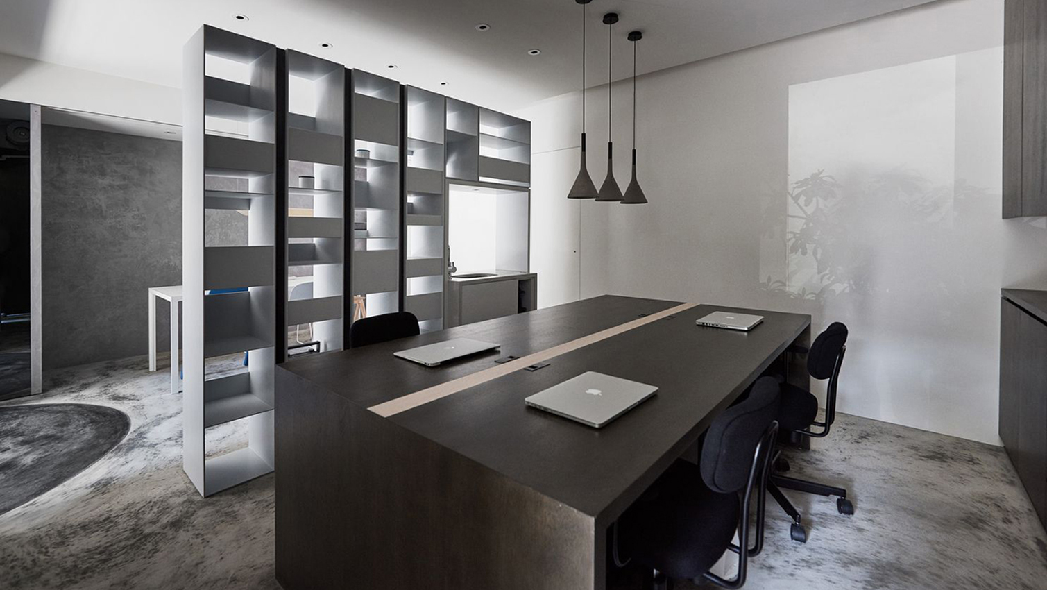 Кабинет для работы стиль минимализм