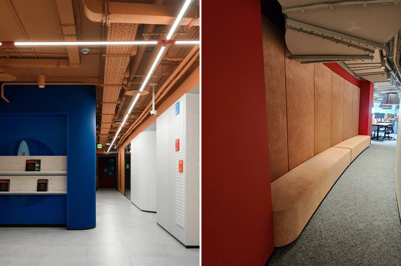 Входная зона и диван в коридоре