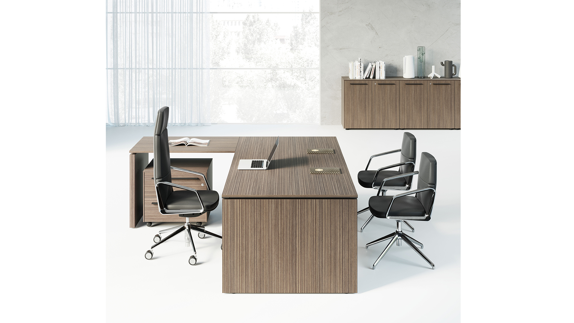 Большой стол руководителя — удобно и практично