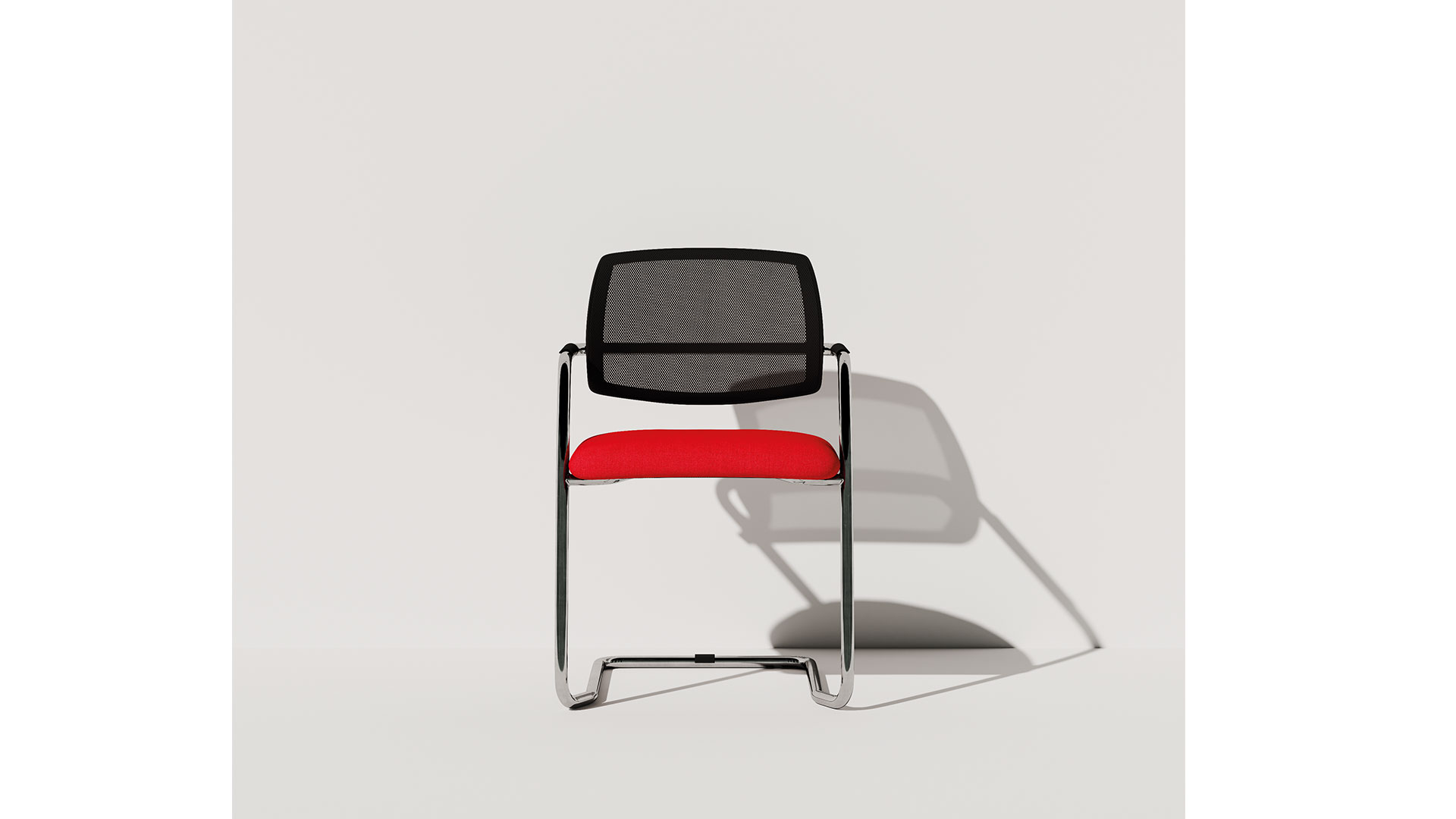 Кресла со спинкой-сеткой на полозьях в коллекции Sistema Rete