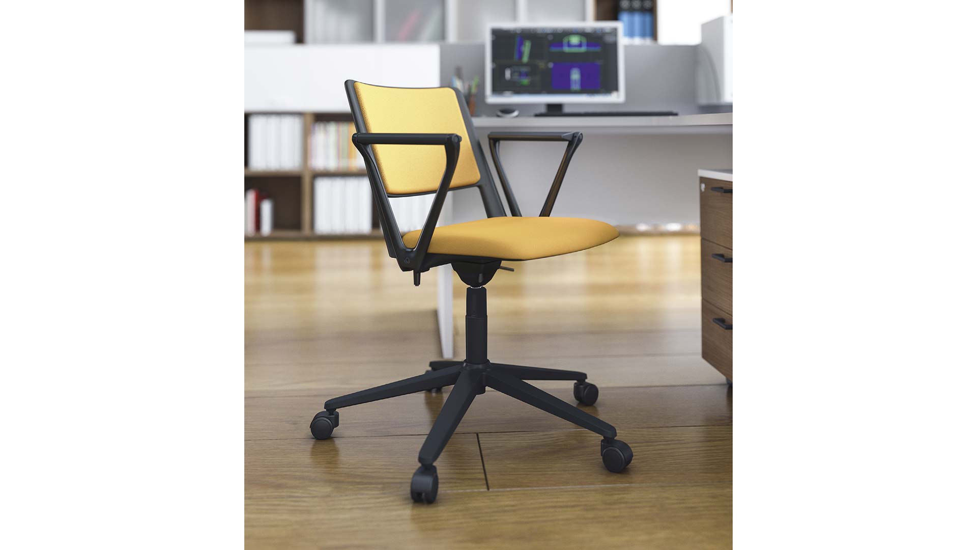 Обзор офисных стульев со спинкой F01